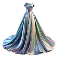 Iridescent Gown Elegant Ball Gown Design png