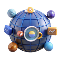 Global Digital Connections A Visual Representation png