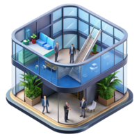 Futuristic Office Design Modern Architecture, Innovative Workspace png