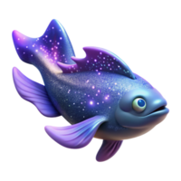 Cosmic Fish Sparkling Aquatic Creature png