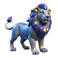 Celestial Lion 3D Model of a Magical Creature png