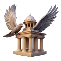 Dove and Temple A Symbol of Peace and Architecture png