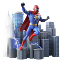 Superhero City Rescue A 3D Animation png