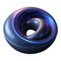 Cosmic Torus A 3D Abstract Nebula png