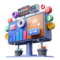 Interactive Data Visualization Dashboard User Interface Design png