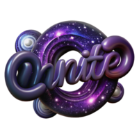 Cosmic Unity A 3D Galaxy Design png