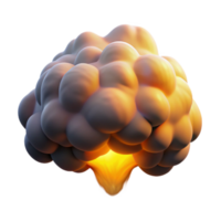 Glowing Bubble Burst Abstract Explosion Image png