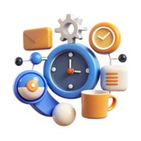 Time Management Productivity, Clock, Schedule, Organization, Efficiency, Goals, Planning, Task, Calendar, Workflow png