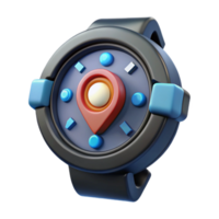 3D Location Tracker Watch App Icon png