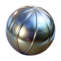 Metallic Sphere with Segmented Design png