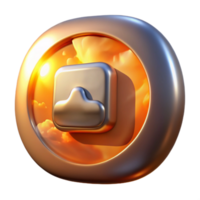 Sunset Cloudscape Image Icon Digital Art, 3D Render png