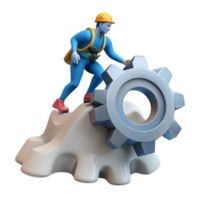 Worker Climbing Gear System Optimization Progress png