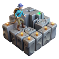 Adventurer s Stone Labyrinth A 3D Puzzle Journey png