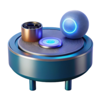 Smart Home Automation Hub Wireless Charging Ambient Lighting png