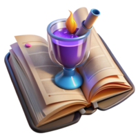 Potion, Book, Scroll, Fantasy, Magic, Mystery, Adventure, Illuminated Manuscript, Elixir, Ancient Tome png