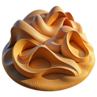 Abstract Sand Dune 3D Render Swirling Curves and Organic Forms png