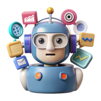 AI-Powered Communication Data Analysis Robot png