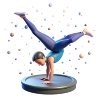 Gymnast s Handstand Dynamic Pose, Athletic Skill, Body Strength, Flexible Exercise, Fitness Training, Acrobatics, Sport, Physical Activity, Balance, Gymnastics png
