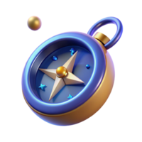 3D Render of a Compass Guiding Your Way png