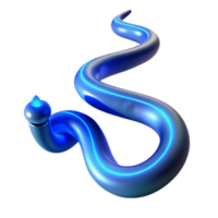 Abstract Blue Glowing Tube, 3D Render, Swirling Form, Neon Light, Digital Art, Shiny Surface, Abstract Background, Fluid Design, Curved Lines, Geometric Shapes png
