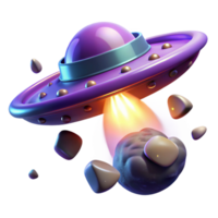 Spaceship Abduction Asteroid Capture and Propulsion System png