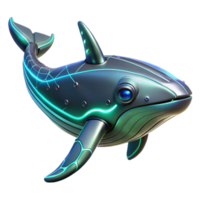 Futuristic Whale Submersible A Digital Render of a Bio Mechanical Aquatic Vehicle png