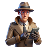 Sleuth in the City A Digital Animated Detective's Digital Case Files png