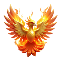 Majestic Firebird A Digital Model of a Mythical Creature png