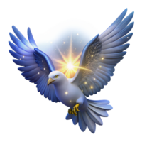 Celestial Dove A Symbol of Hope and Light png