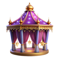 Enchanted Pavilion A Digital Render of a Magical Gazebo png
