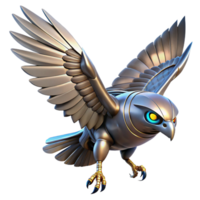 Mechanical Avian A 3D Model of a Robotic Owl in Flight png