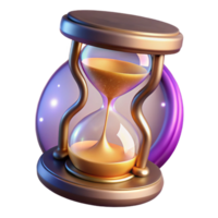 Time Management A 3D Hourglass Visualization of Time Passing png