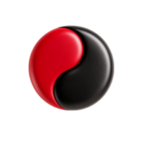 Abstract Symbol of Balance with Red and Black Curves Design png