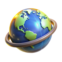 Global Connectivity A 3D Render of Worldwide Interconnection png
