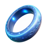 Luminous Ring with Floral Design Interactive Technology Concept png