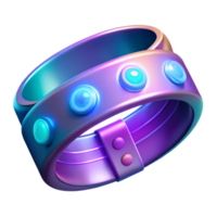 Futuristic Double Band with Illuminated Buttons png