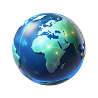 Global Interconnectivity A 3D Model of Earth's Network png