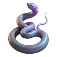 Serpentine Form A 3D Render of an Abstract Snake png
