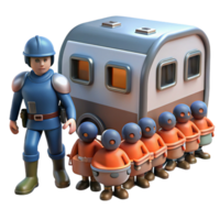 A Guardian and a Caravan of Mysterious Figures png