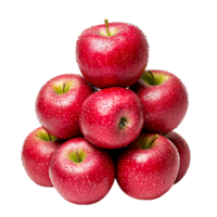 Fresh Red Apples Piled Together with Water Droplets on Surface png