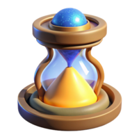 Celestial Hourglass 3D Render of Time Measurement Device png