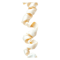 Elegant Twisted Ribbon in Soft Cream Color on Transparent Background png