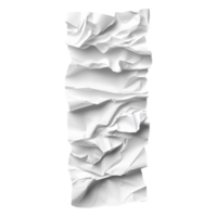 Crumpled White Paper Textured Background for Creative Projects png