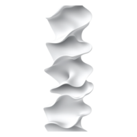 Abstract White Wavy Sculpture Displaying Modern Artistic Design png