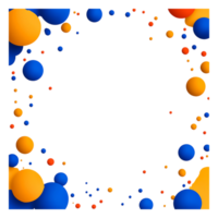 Colorful Abstract Background with Floating Bubbles in Diverse Sizes png