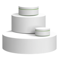 Simple White Display Stands for Product Presentation and Photography png