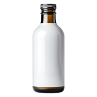 vacío vaso botella con blanco etiqueta Listo para personalización png