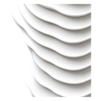 Elegant White Curved Layers on Modern 3D Wall Design in Minimalist Style png