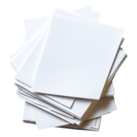 Stack of Blank White Paper Sheets on a Clean Surface for Use png