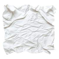 Crumpled White Paper Texture for Background and Design Use png